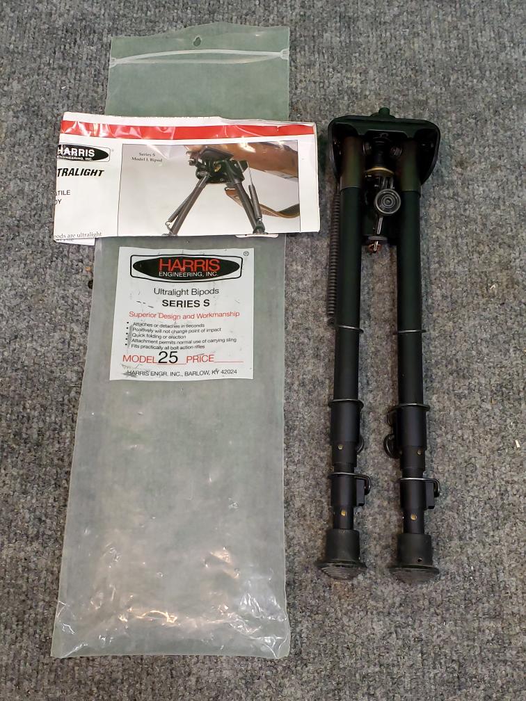 Harris Ultralight Bipod Swivel Base 1225" Sling Swivel Mount Black