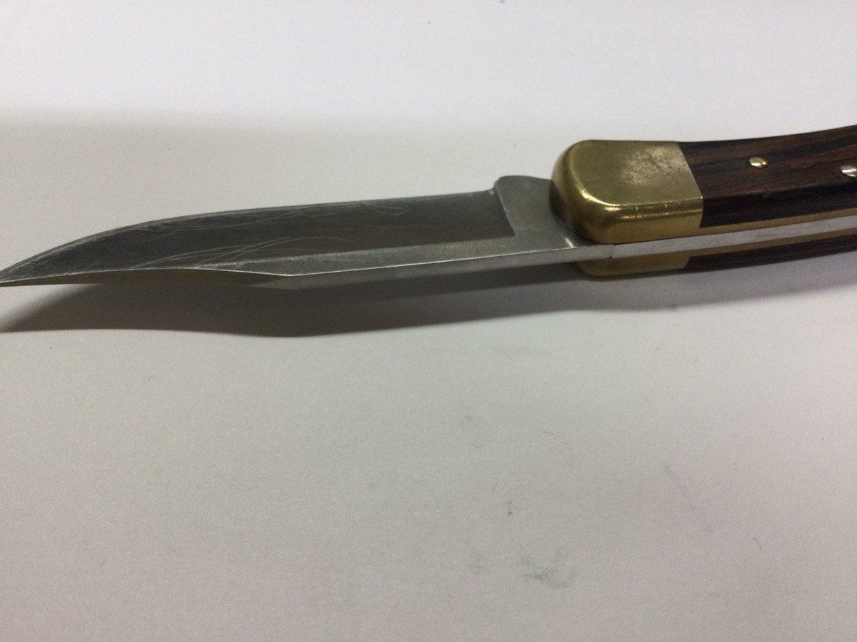 Buck 110™ Folding Hunter Wooden Pocket Knife Idaho Acceptable Used Guns