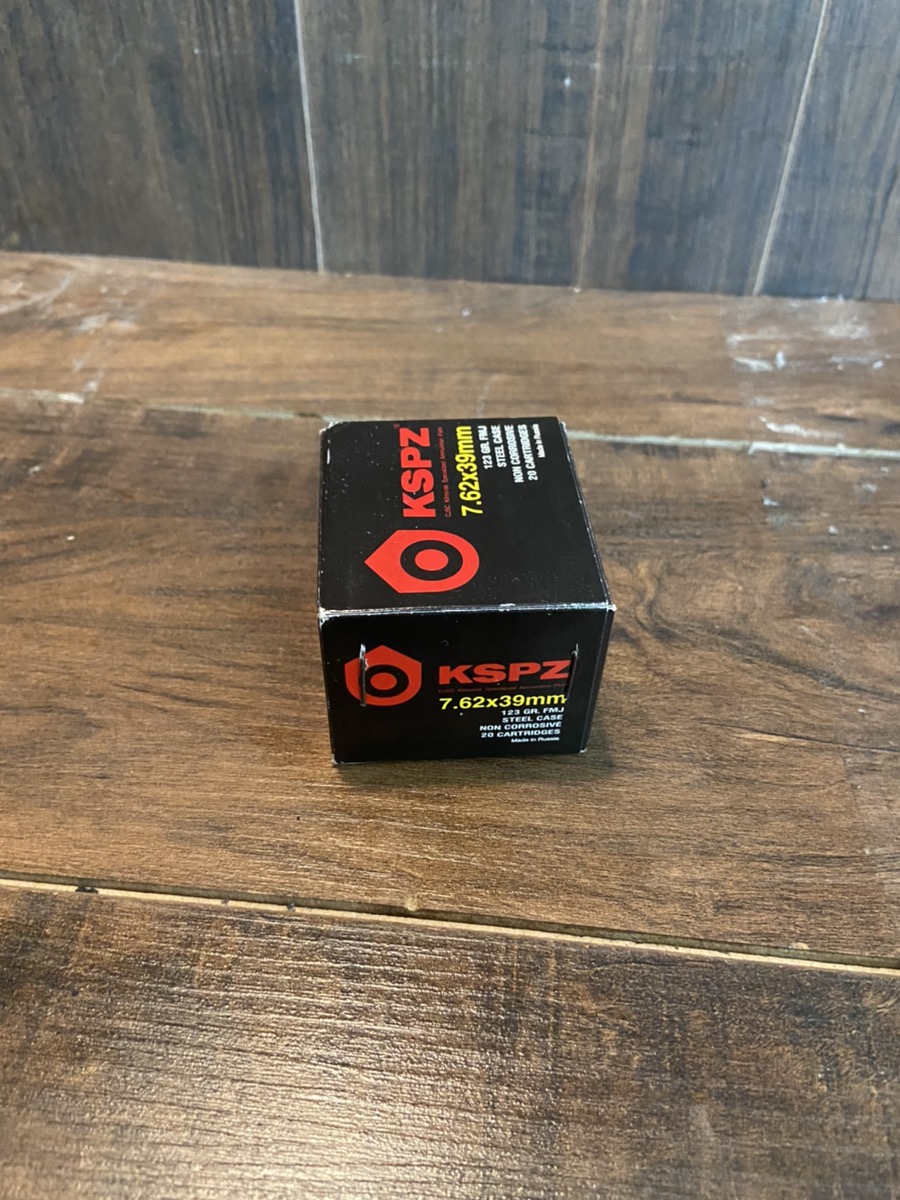 KSPZ AMMO 7.62X39 123 GR FMJ 20 RDS Acceptable Used Guns