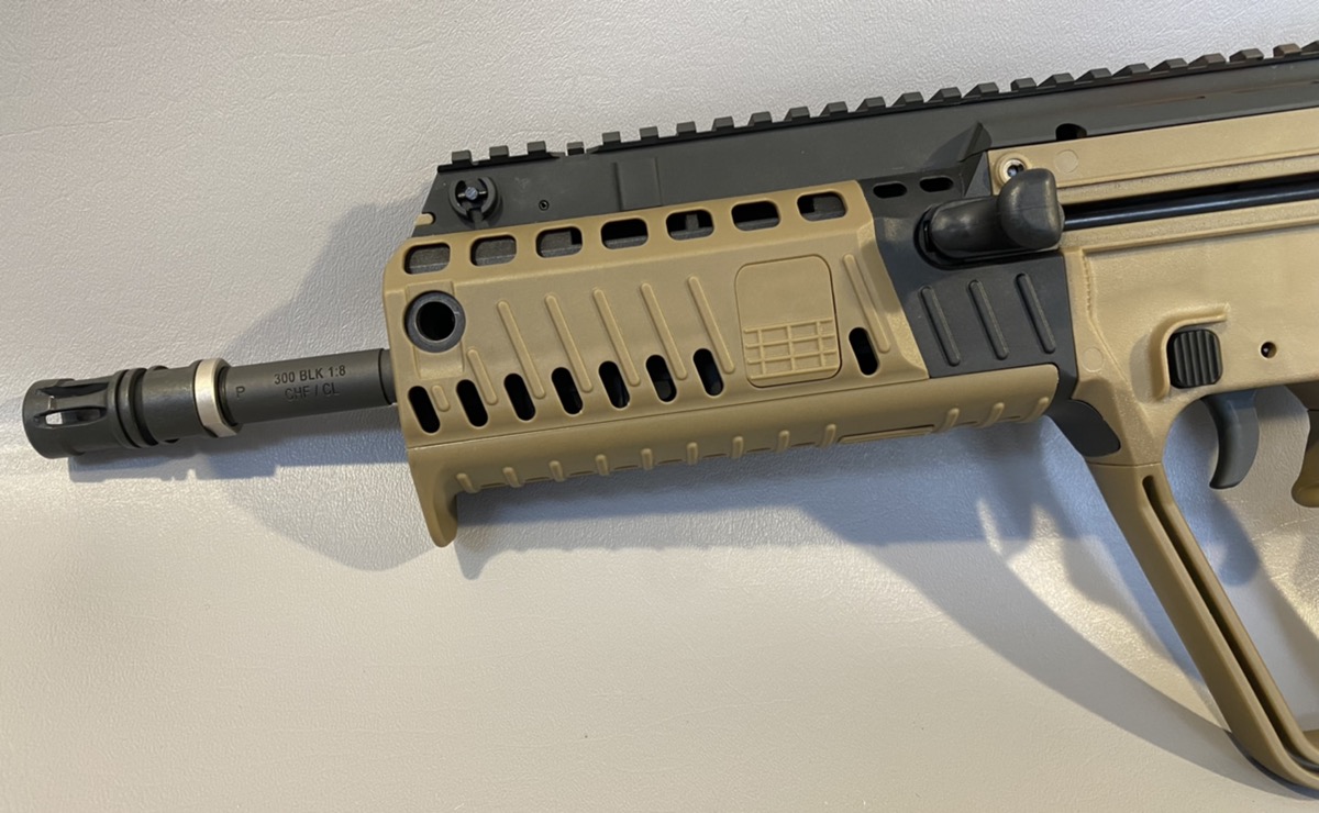 IWI TAVORX95 BULLPUP RIFLE FDE 300 AAC BLACK OUT16" BARREL 1 MAG WITH