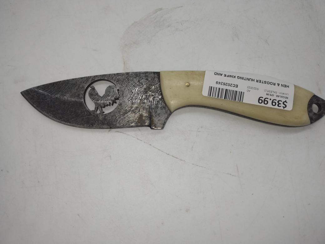 HEN & ROOSTER AND ROOSTER KNIFE Very Good Used Guns
