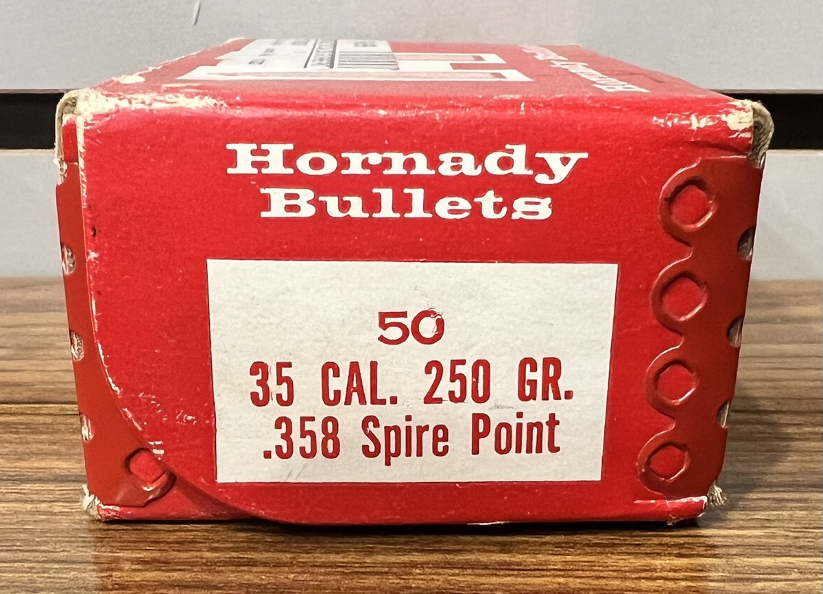 HORNADY BULLETS 35 CAL .358" 250GR SPIRE POINT; 50 COUNT Brand New ...