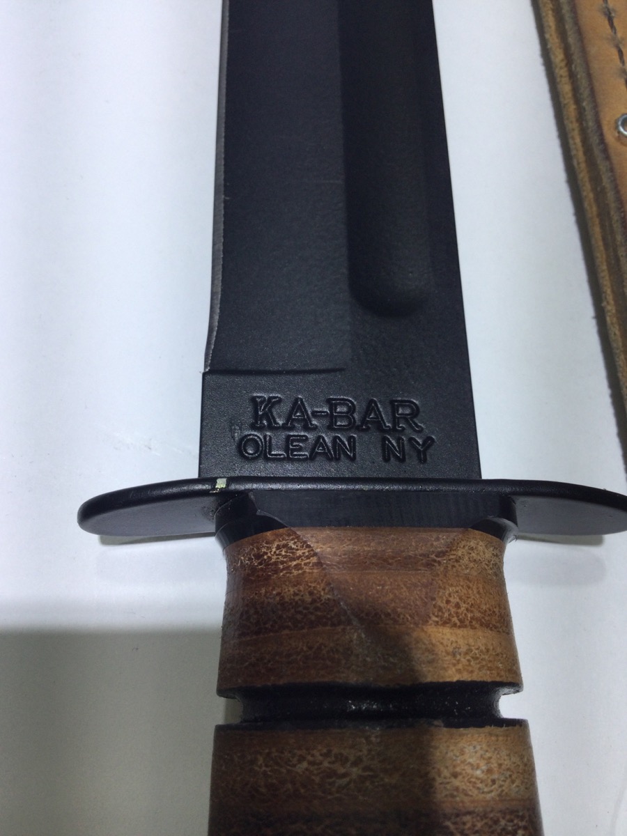 KABAR KNIVES USMC US MARINE CORPS KNIFE Like New Used Guns