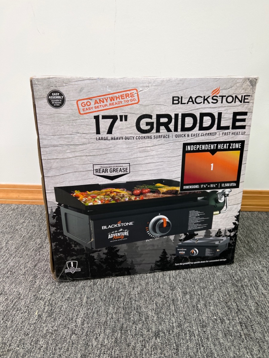 BLACKSTONE ADVENTURE READY 17" GRIDDLE 1832 Brand New Used Guns