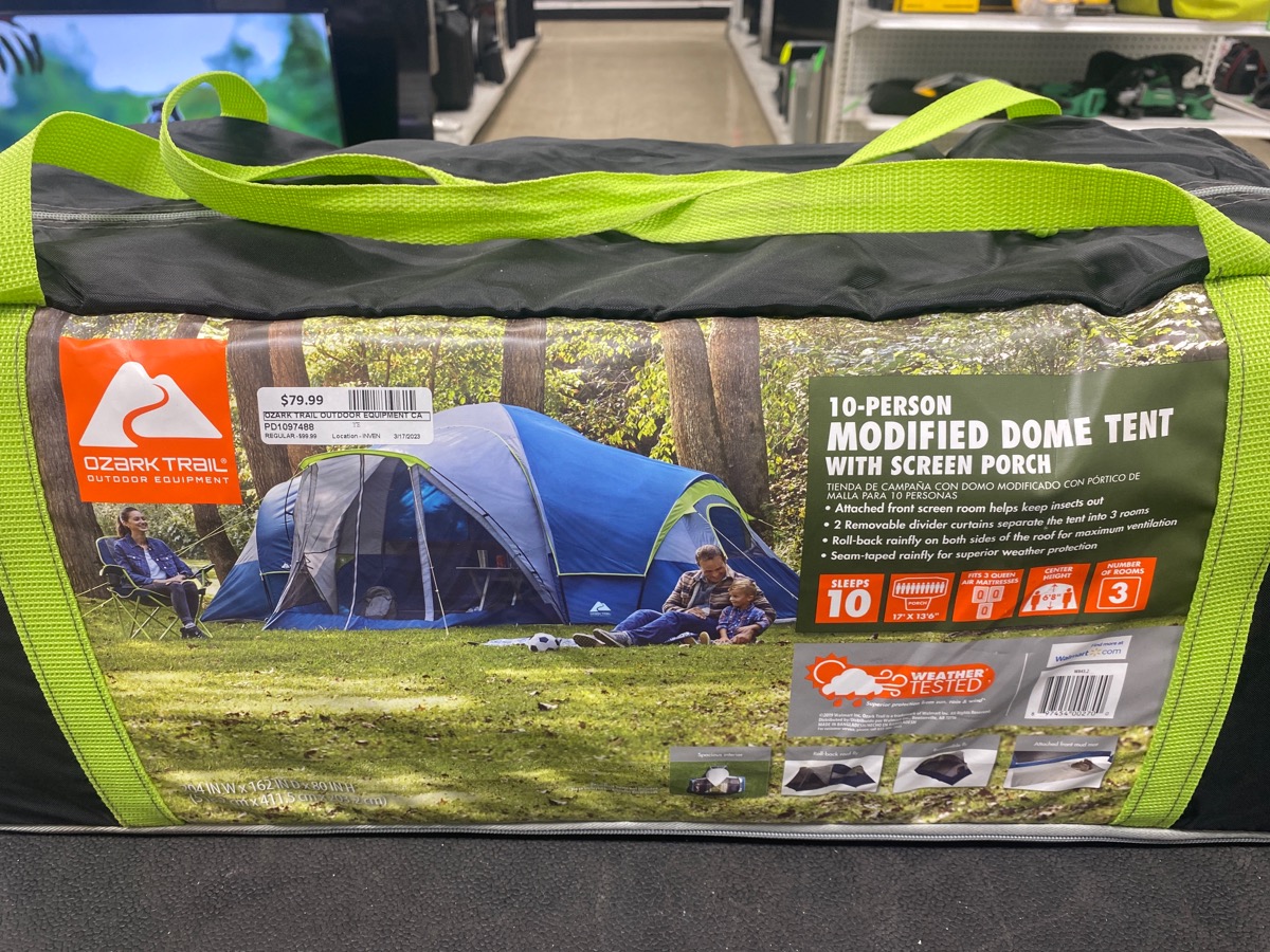 OZARK TRAIL OUTDOOR EQUIPMENT 10 PERSON DOME Very Good Used Guns