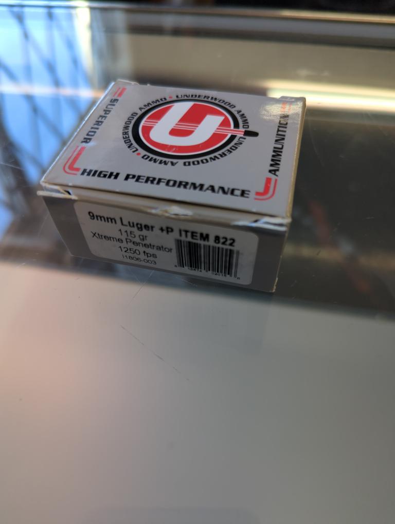 UNDERWOOD AMMO XTREME PENETRATOR 9MM +P Brand New | Used Guns