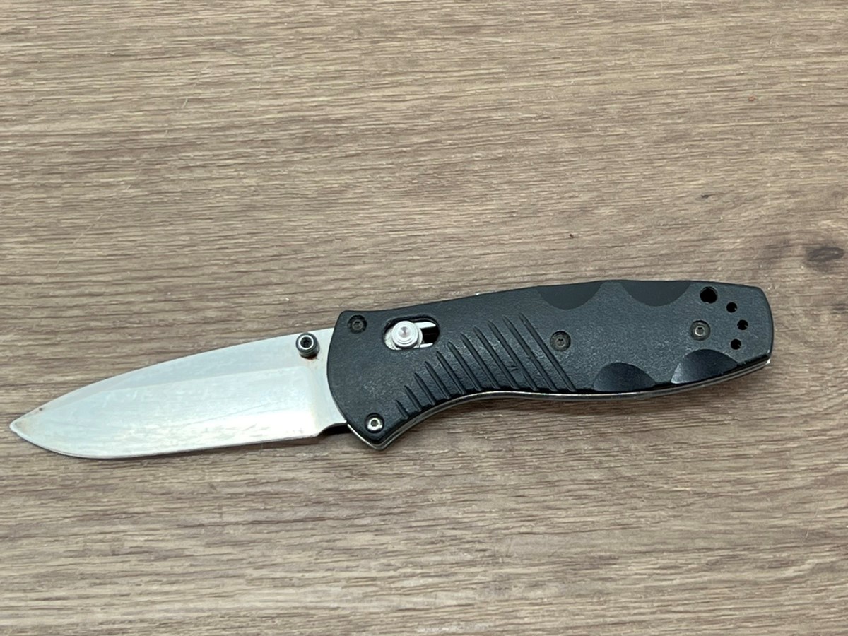 BENCHMADE OSBORNE 154CM 585 MINI BARRAGE DROP POINT BLADE SHARPENED ...