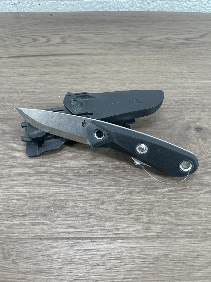 GERBER PRINCIPLE FIXED BLADE KNIFE W/SHEATH Very Good Used Guns