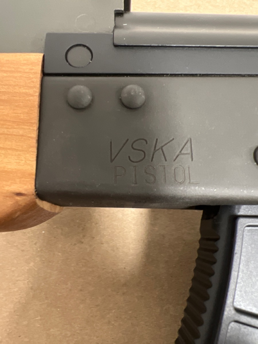 CENTURY ARMS INC. C.A.I. VSKA PISTOL Like New Used Guns