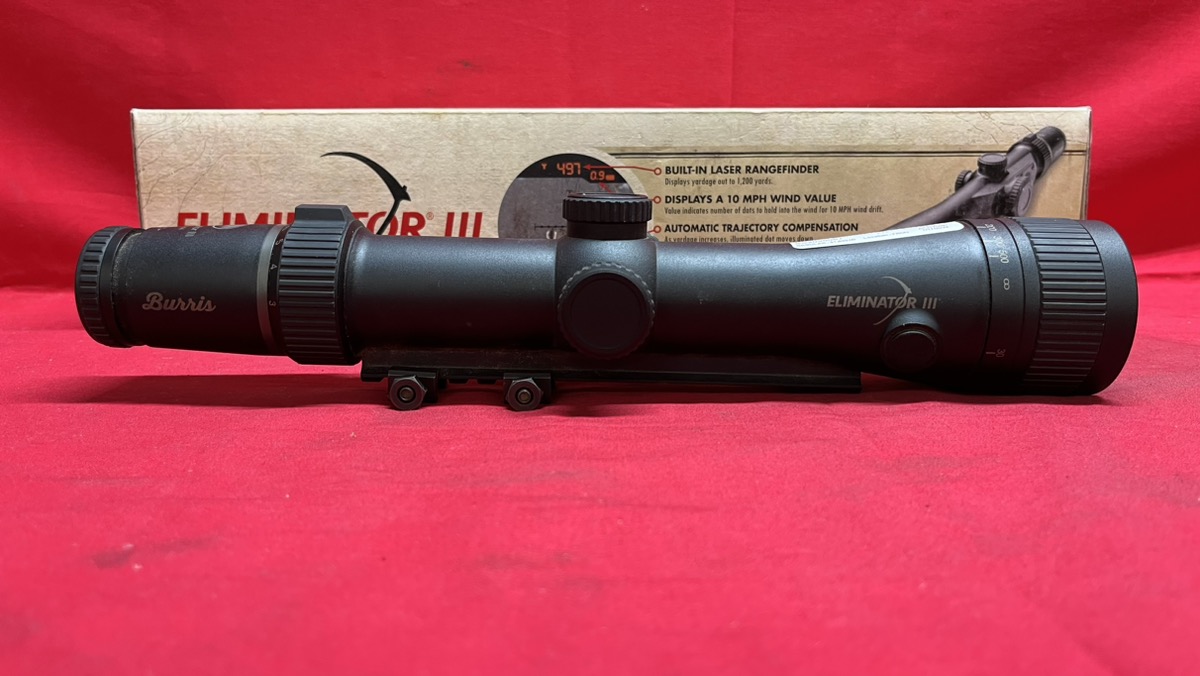 Burris Eliminator Iii 3 12x44 Laser Rangefinder Rifle Scope Very Good