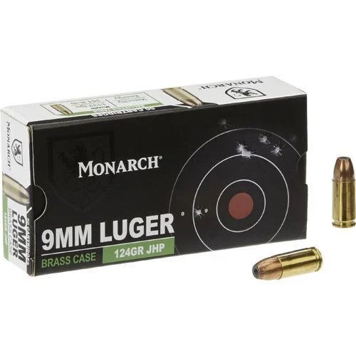 Price Guide MONARCH AMMUNITION 9MM LUGER 124GR JHP Used Guns