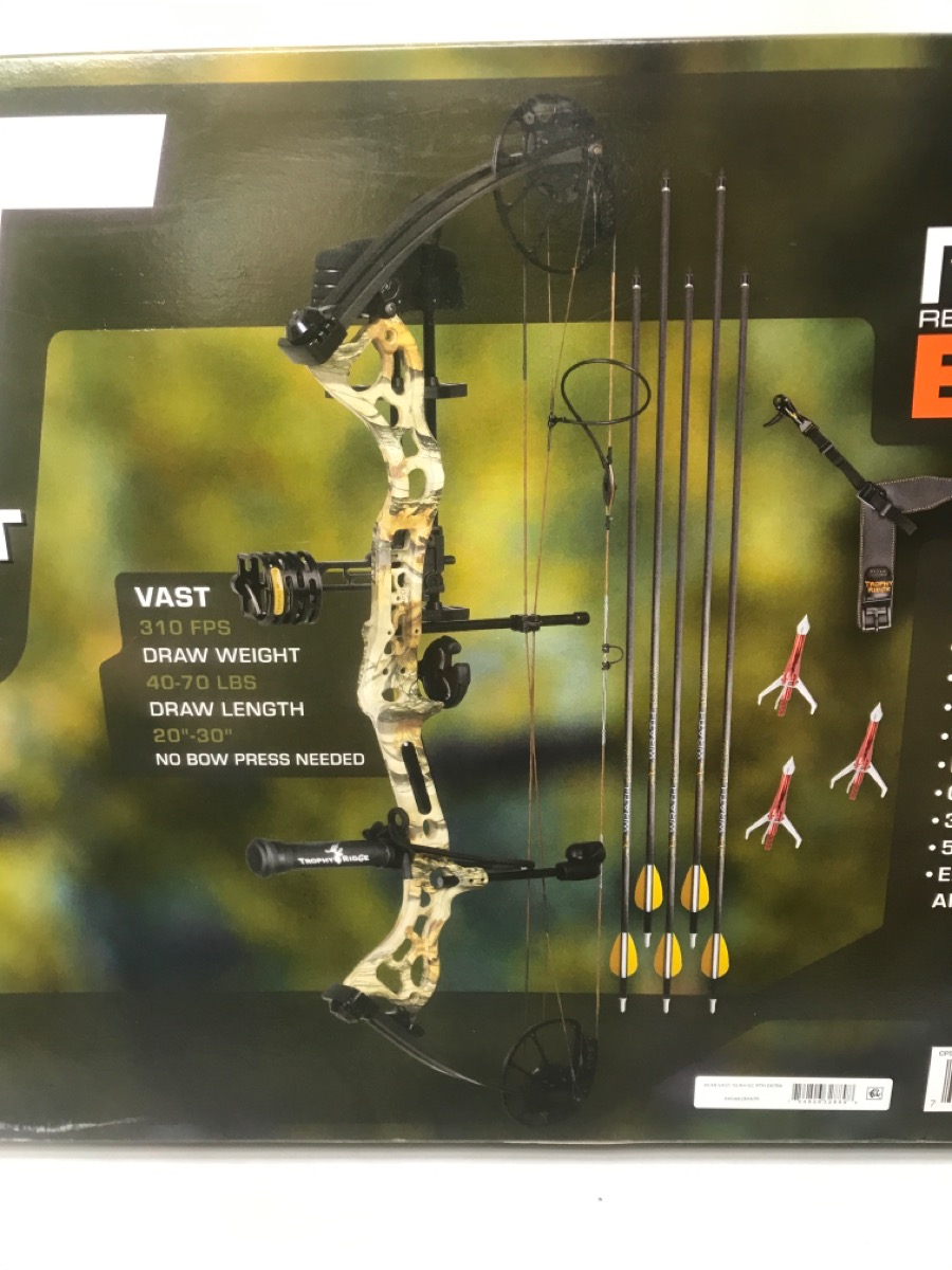 BEAR VAST RTH EXTRA COMPOUND BOW KIT (meels) Like New Used Guns