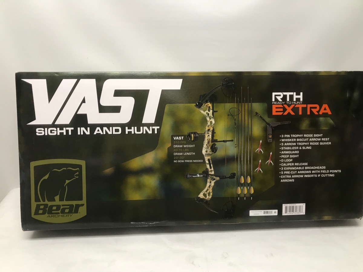 BEAR VAST RTH EXTRA COMPOUND BOW KIT (meels) Like New Used Guns