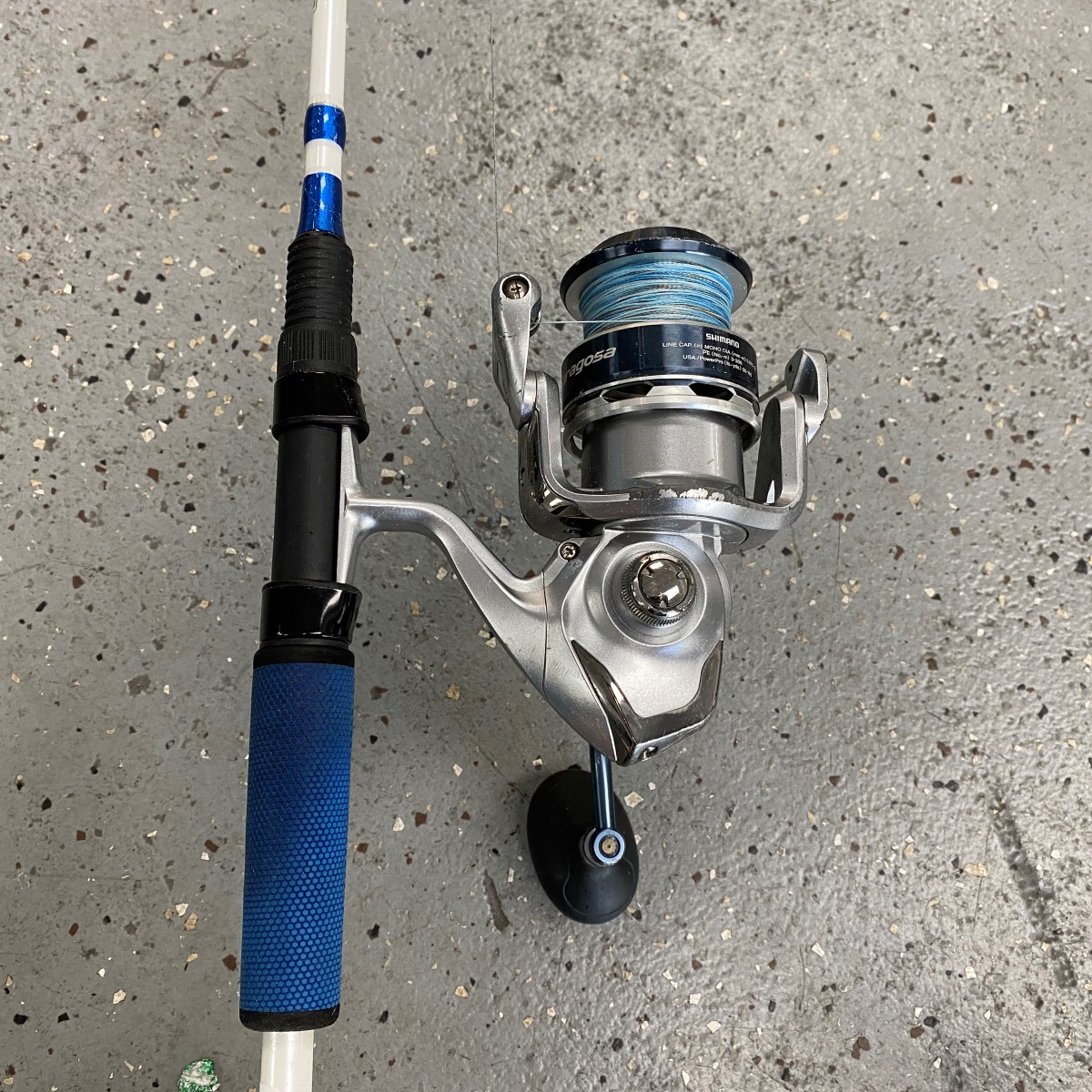 rod for shimano sw6000 Shimano Saragosa SW6000 Spinning Reel with Shakespeare Excursion EXWGS 66  2M 6'6 Like New