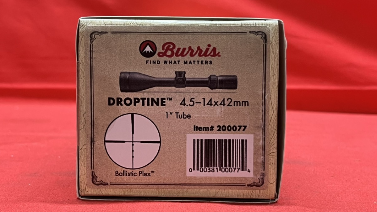 Burris Droptine 4.514x Ballistic Plex Reticle Rifle Scope Matte