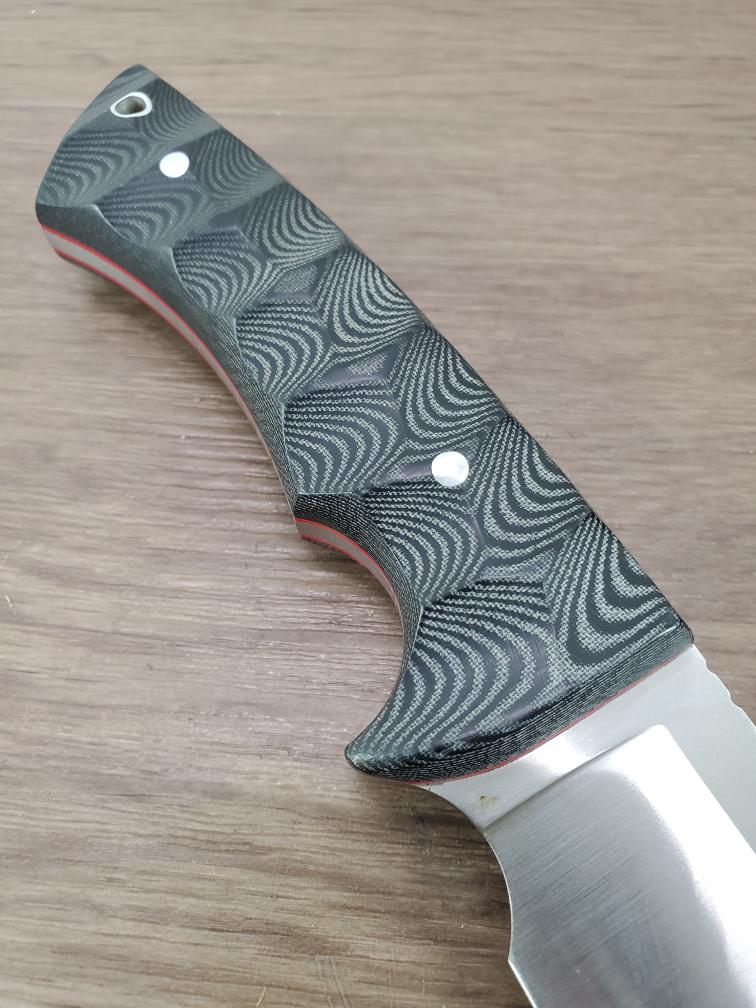 MUELA KNIVES RHINO TACTICAL KNIFE SANDVIK 14C28N BLACK MICARTA ORIGINAL