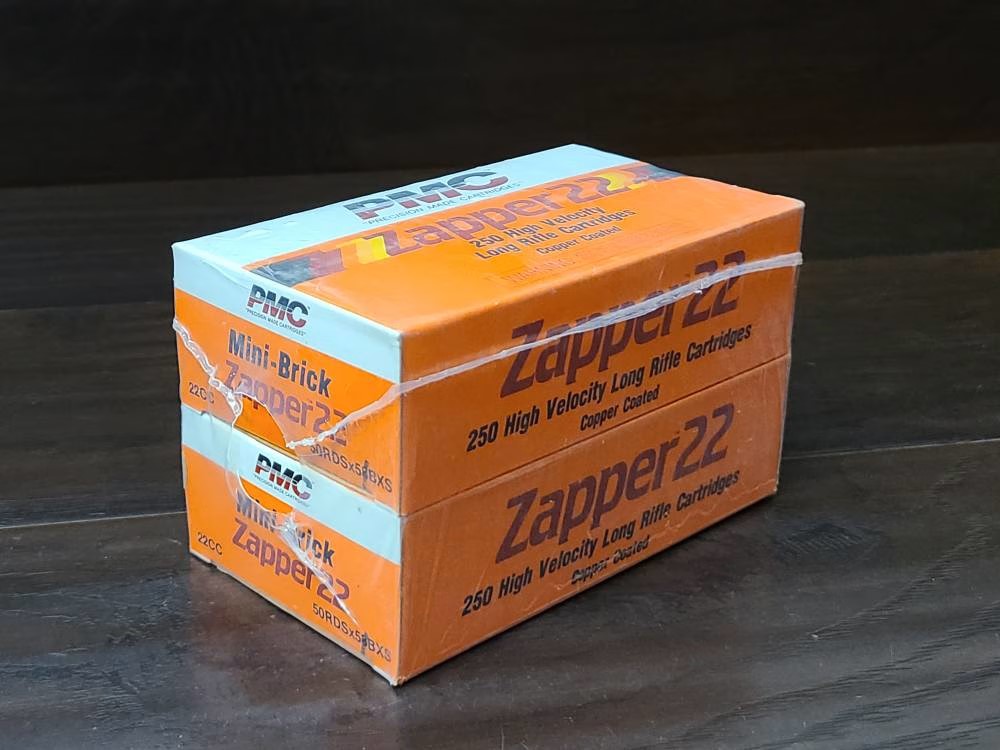 500 Rounds of PMC Zapper .22 LR High Velocity Copper Coated 500 Rounds of PMC Zapper .22 LR High Velocity Copper Coated